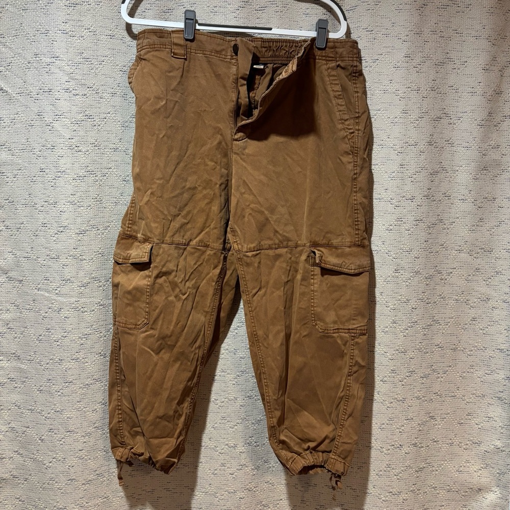 Old Navy Women’s Brown High-Rise Balloon Cargo Pants - Picture 1 of 4